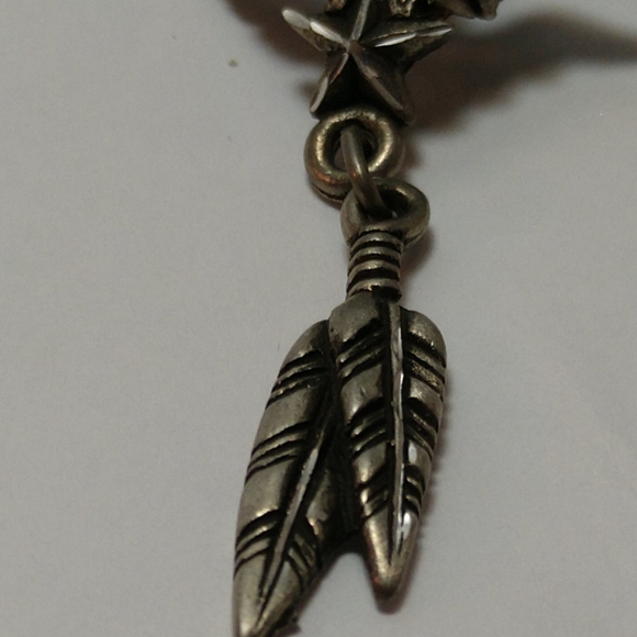 🆕 Earrings American Made Pewter Cowboy Angel Tribal Feathers French Wires NWT - Picture 3 of 7
